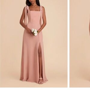 Birdy Grey Alex Convertible Dress in Chiffon, Dusty Rose